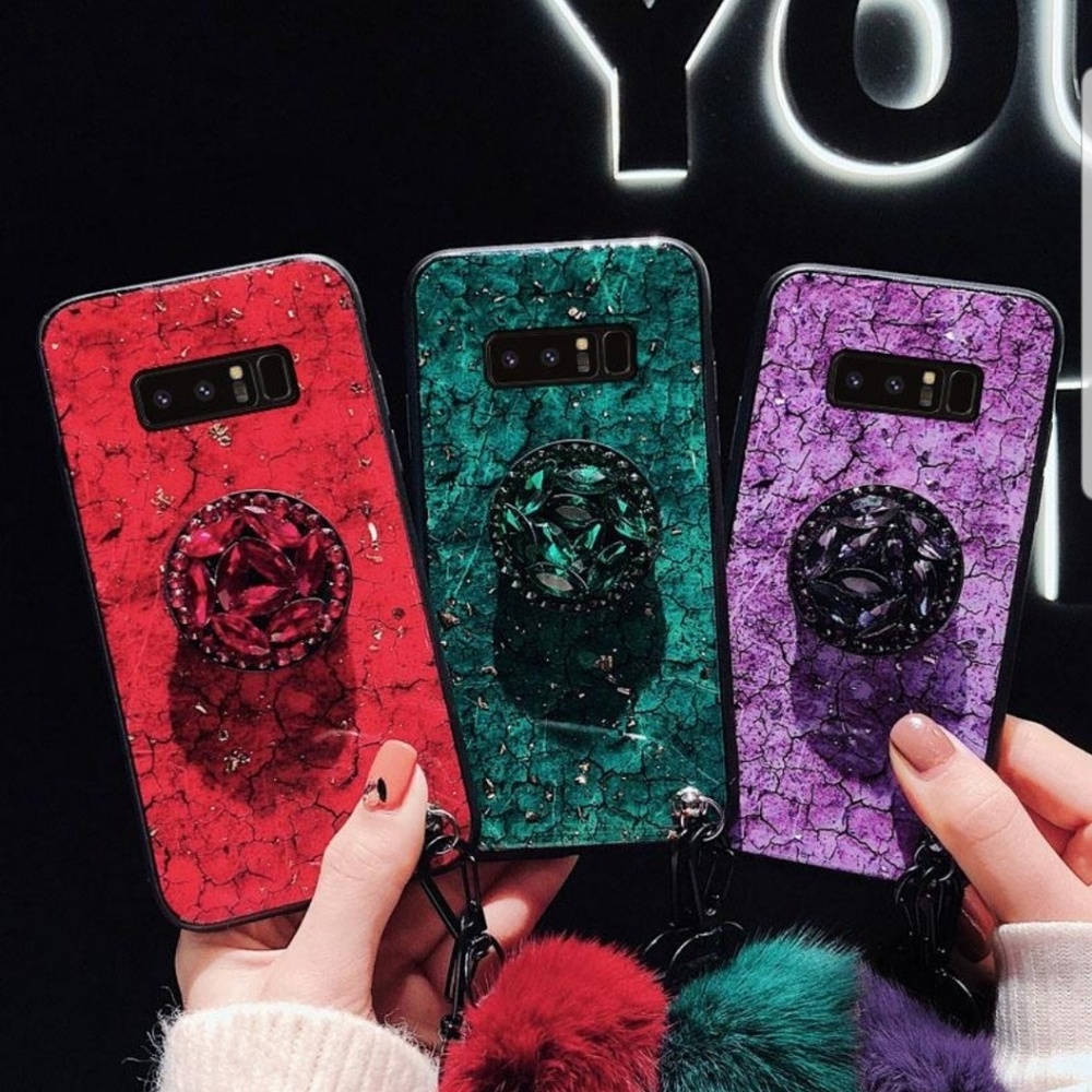 Samsung s8+ cases one red one green one purple